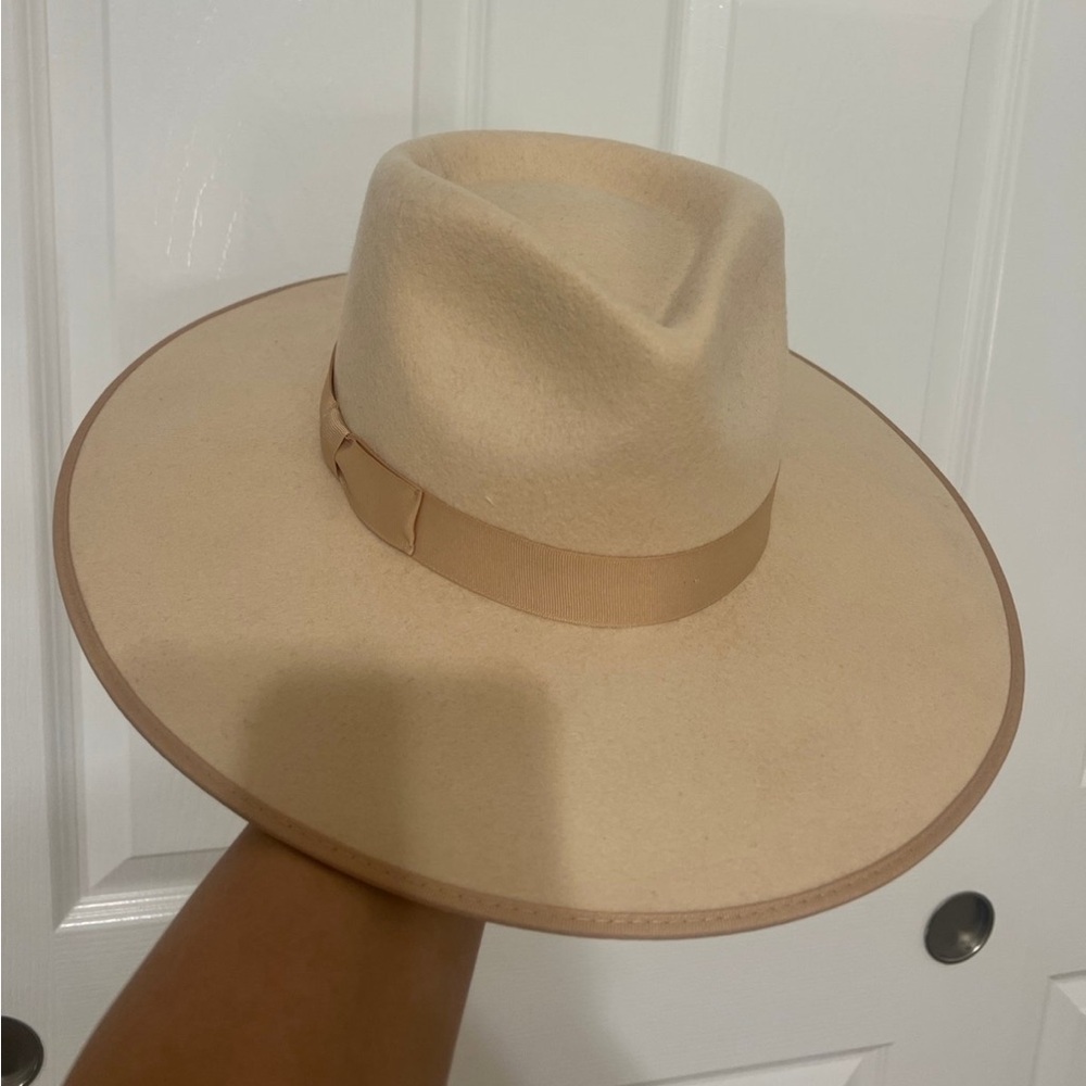 Lack Of Color Cream Fedora Hat